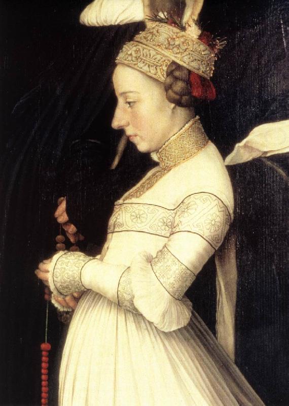 HOLBEIN, Hans the Younger Darmstadt Madonna (detail) sf china oil painting image
